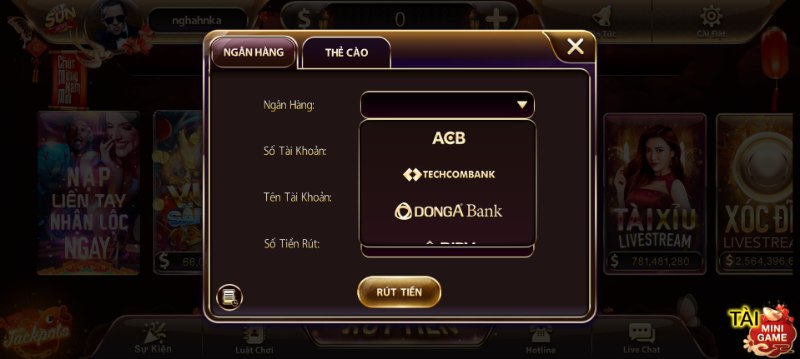 Thao tác rút tiền được đội ngũ kỹ thuật tối ưu hóa rất đơn giản